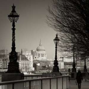  South Bank and St. Pauls Cathedral, London, England 