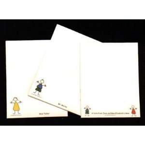  Stick Figure Personalized Note Pads
