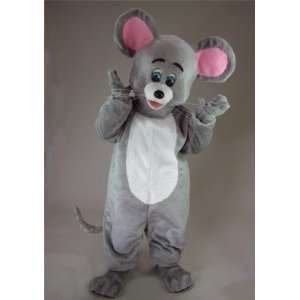  Grey Mouse Mascot Costume