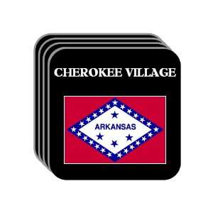 US State Flag   CHEROKEE VILLAGE, Arkansas (AR) Set of 4 Mini Mousepad 