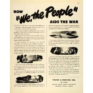 1943 Ad Young & Rubicam Inc New York Advertising Wartime WWII We the 