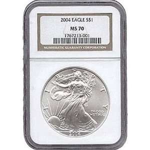 2004 Silver American Eagle MS70 