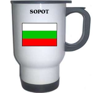  Bulgaria   SOPOT White Stainless Steel Mug Everything 