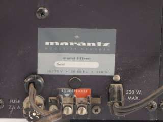 Marantz Model Fifteen (15) Solid State Power Amplifier  