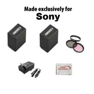 The Sony NP FV100 5600mAh Each 11200MAH Total For Sony Camcorders HDR 