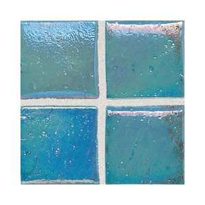  Daltile Sonterra Azul Verde Iridescent 1 x 1 Glass Mosaic 