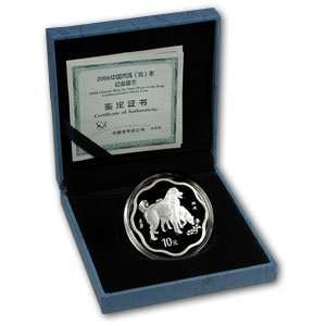  2006 Year of the Dog   1 oz Silver   Flower Coins (W/Box 