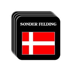  Denmark   SONDER FELDING Set of 4 Mini Mousepad Coasters 