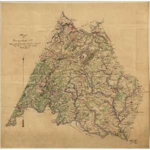  Civil War Map Map of Campbell Co. / made under direction 