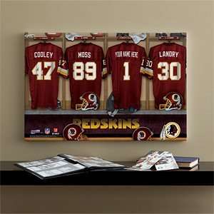NFL Football Personalized Locker Room Prints   Washington Redskins 
