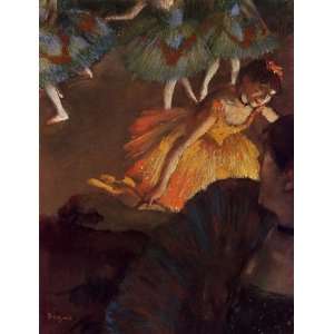   and Lady with a Fan Edgar Degas Hand Painted
