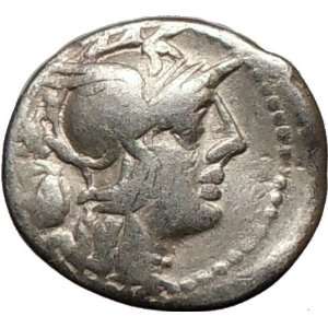 Roman Republic C. Cassius 126BC ROMA LIBERTY Horse Rare Ancient Silver 