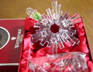 beautiful Waterford 2009 Snow Crystals Pierced Ornament. Brand New 