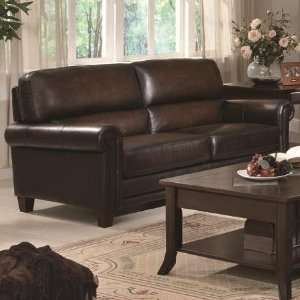 Dublin Leather Sofa by Coaster Fine Furniture