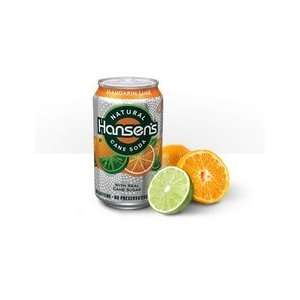  Hansens Mandarin Lime Soda (3x8x12 Oz) 