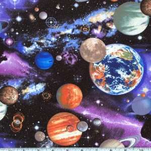  45 Wide Solar System Multi Fabric By The Yard Arts 