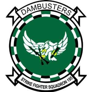  US Navy VFA 195 Dambusters Squadron Decal Sticker 3.8 