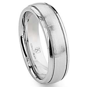 Cobalt XF Chrome 6MM Newport Dome Wedding Band Ring Sz 6.0 