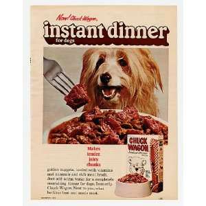 1970 Chuck Wagon Dog Food Terrier Print Ad (4663) 