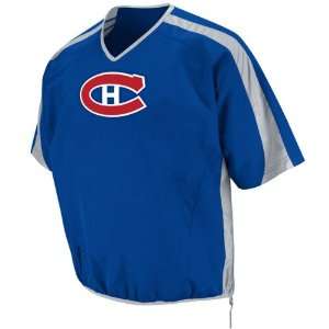 Montreal Canadiens Pullover Jacket Royal/Silver Lightweight 1/2 