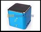 New colorful Mini Cube Speaker 3.5mm Audio Cable with USB/TF Card port 