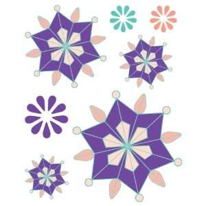   ColorStories Epoxy Stickers Purple Snowflower