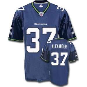  Shaun Alexander Blue Reebok NFL Premier Seattle Seahawks 
