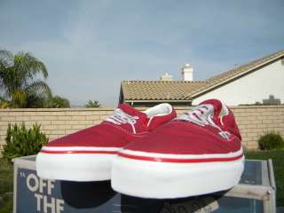   CLASSIC SLIP ON LX DONNY MILLER SLIP UP RED SZ 9 VN   0EY21SU  