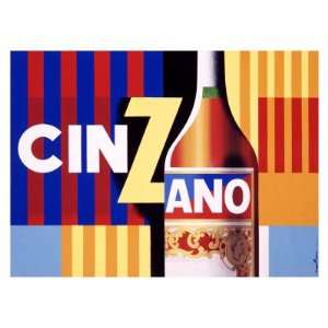  Cinzano Giclee Poster Print by Jacques Nathan Garamond 