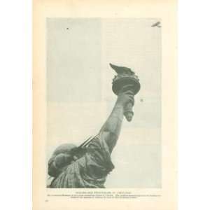   1911 Aviator John Moissant Circling Statue of Liberty 