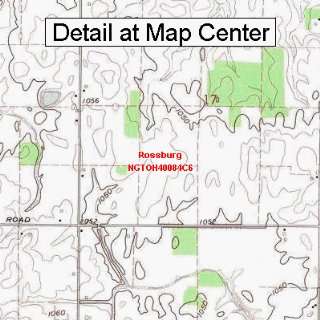 USGS Topographic Quadrangle Map   Rossburg, Ohio (Folded/Waterproof 