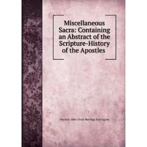   Apostles . Viscount John Shute Barringt Barrington  Books