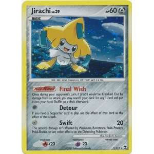  Pokemon Platinum Rising Rivals #7 Jirachi Holo Rare Card 