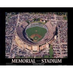   Stadium Aerial Picture MLB, Deluxe Frame, Natural Oak Sports