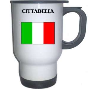  Italy (Italia)   CITTADELLA White Stainless Steel Mug 