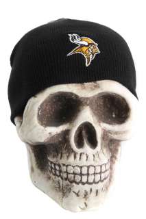 Minnesota Vikings NFL Beanie Skull Cap Hat   Black  