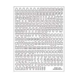 com Tattoo King Alphabet And Number Stickers 2 Sheets 8X10.75 Small 