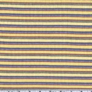  64 Wide Jersey Knit Stripe Cornflower Blue/Yellow Fabric 