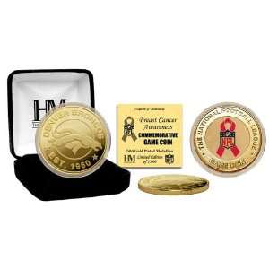   Broncos 2011 Breast Cancer Awareness 24kt Gold Coin