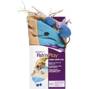  SmartyKat FishnPlay Catnip Activity Mat Cat Fish Toy Pet 