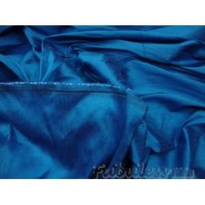   Blue Shantung Dupioni Faux Silk Fabric Per Yard Arts, Crafts & Sewing