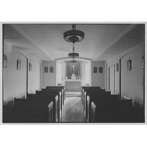   , Bronx, New York. Brothers chapel, lights off 1941