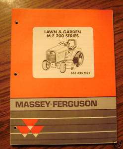 Massey Ferguson MF 200 Series Lawn Tractor Part Catalog  