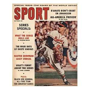  Sport Magazine   Warren Spahn, Milwaukee Braves Cover 