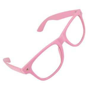   Pink Full Rim Frame Clear Lens Plano Glasses