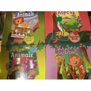   Books ~ Set of 4 (Monkey Times, Wild Animals, Farm Animals, Noisy