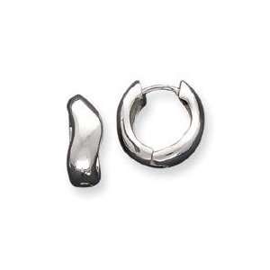  Slanted Hoop Earrings in Sterling Silver Jewelry