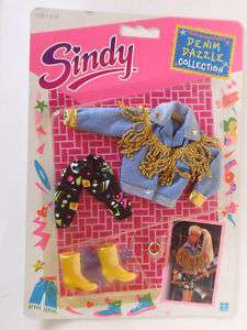 Sindy Denim Dazzle Outfit Fringes,, Hasbro, 1990, M  