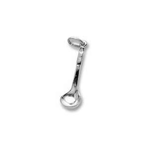  Cooking Ladle Charm in White Gold Jewelry