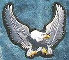 BIG SILVER EAGLE Biker Motorcycle Patch from Dixiefarme​